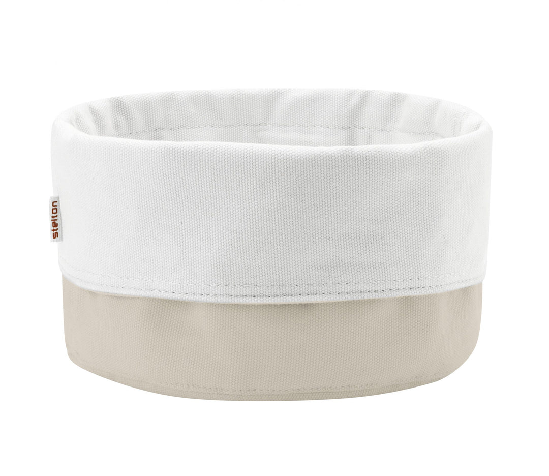 Stelton - Brødpose, Stor - Sand/Hvid
