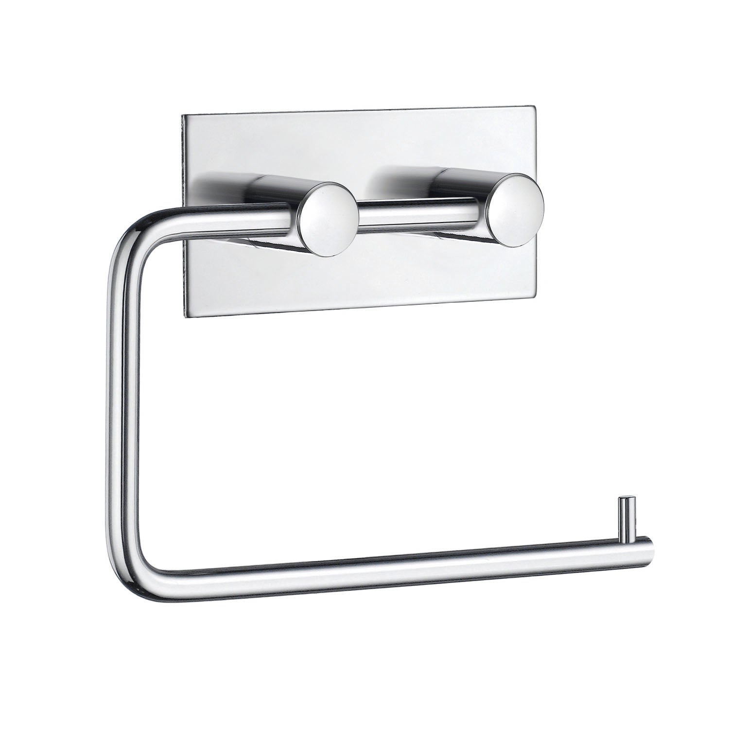 Beslagsboden - Selvklæbende toiletpapirholder -  Krom rustfrit stål