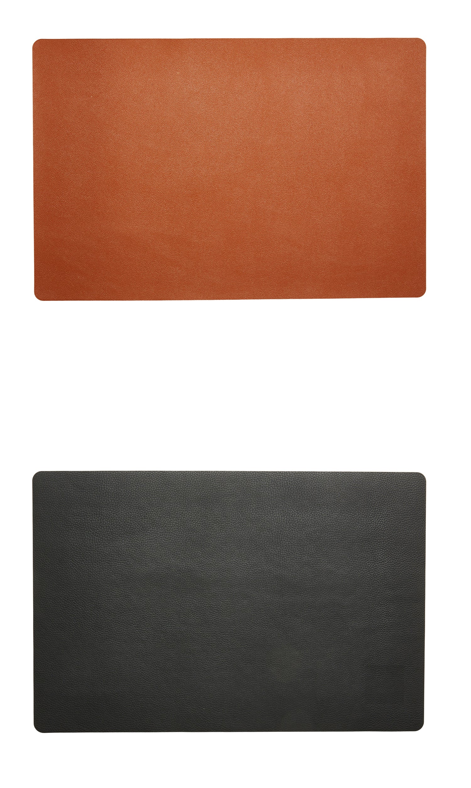 Dacore - Dækkeserviet PU soft 30x45 cm - cognac/sort vendbar