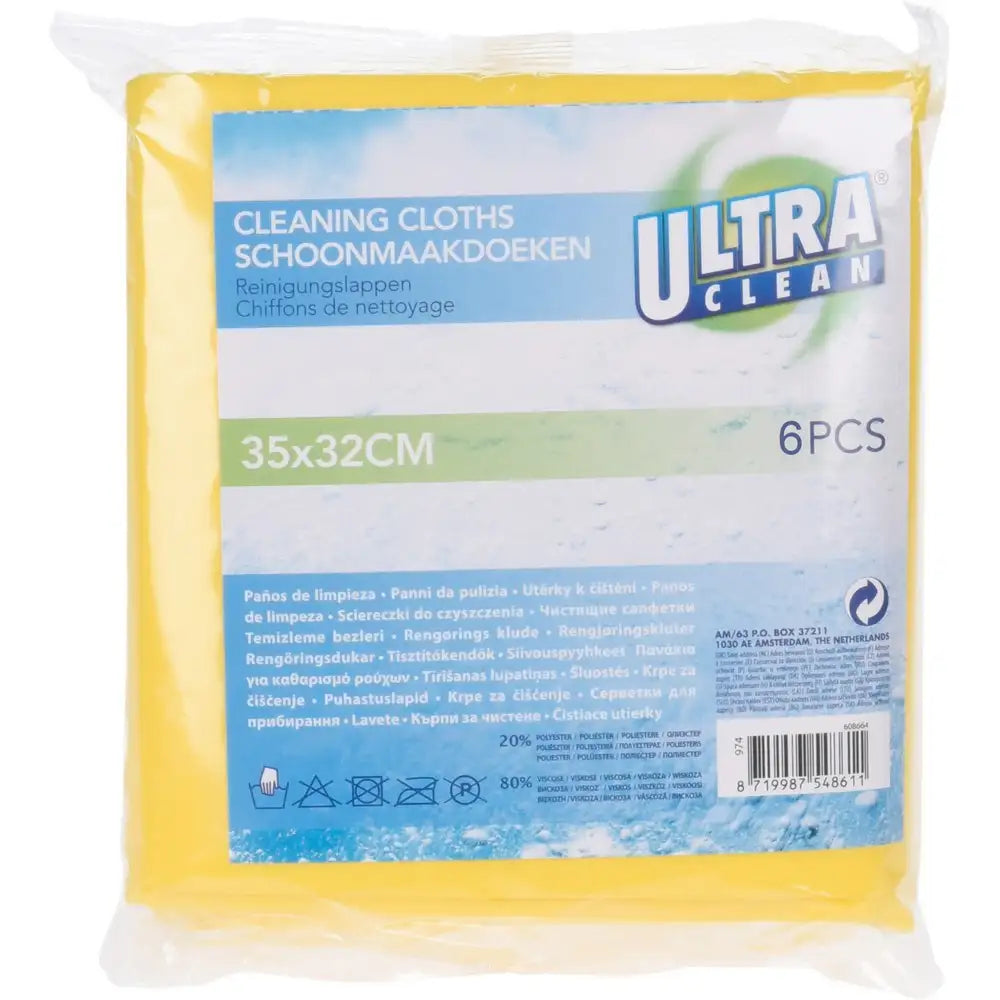 Ultra Clean - Rengørings klude - 6 stk.