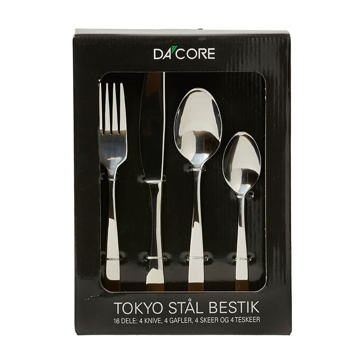 Dacore - Tokyo bestick av stål - 16 delar