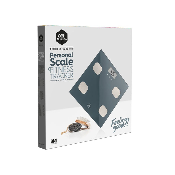 OBH Nordica personvægt glas med BMI