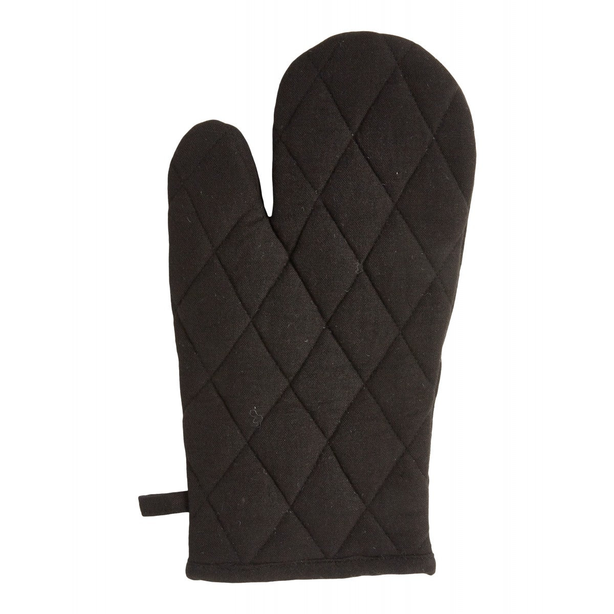 Grillhandske quilt 18x32 cm uni cross sort