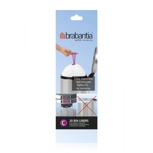 Brabantia - Affaldspose 12L str. C - 20 stk.