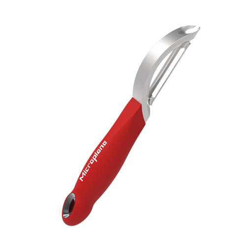 Microplane – Professioneller Sparschäler mit gezahnter Klinge – Rot