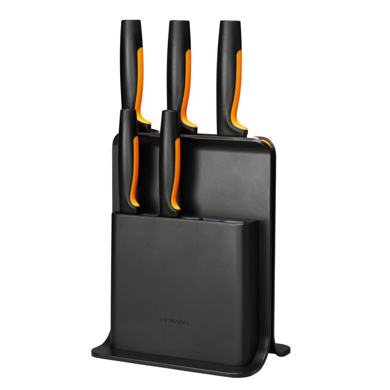 Fiskars - Functional Form - Messerblock mit 5 Messern - Schwarz