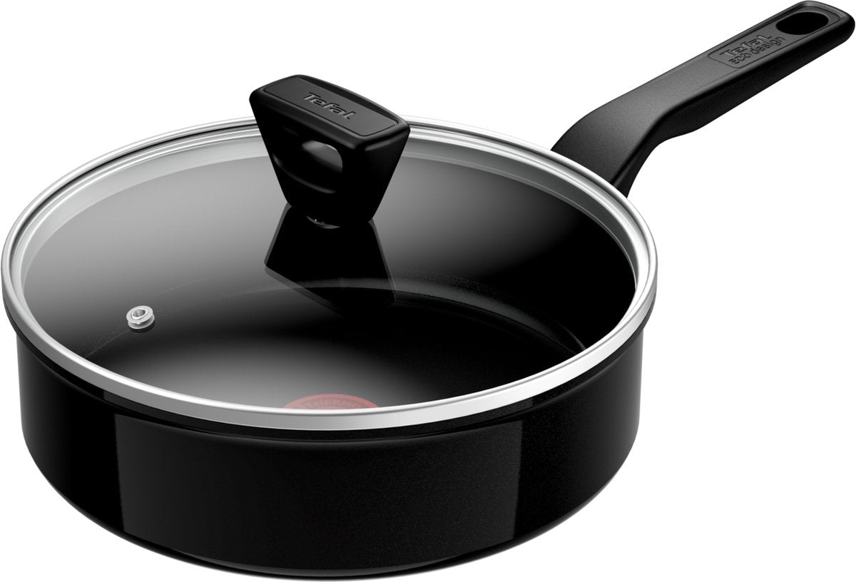 Tefal - Renew Black sauterpande - Keramisk 24 cm med låg