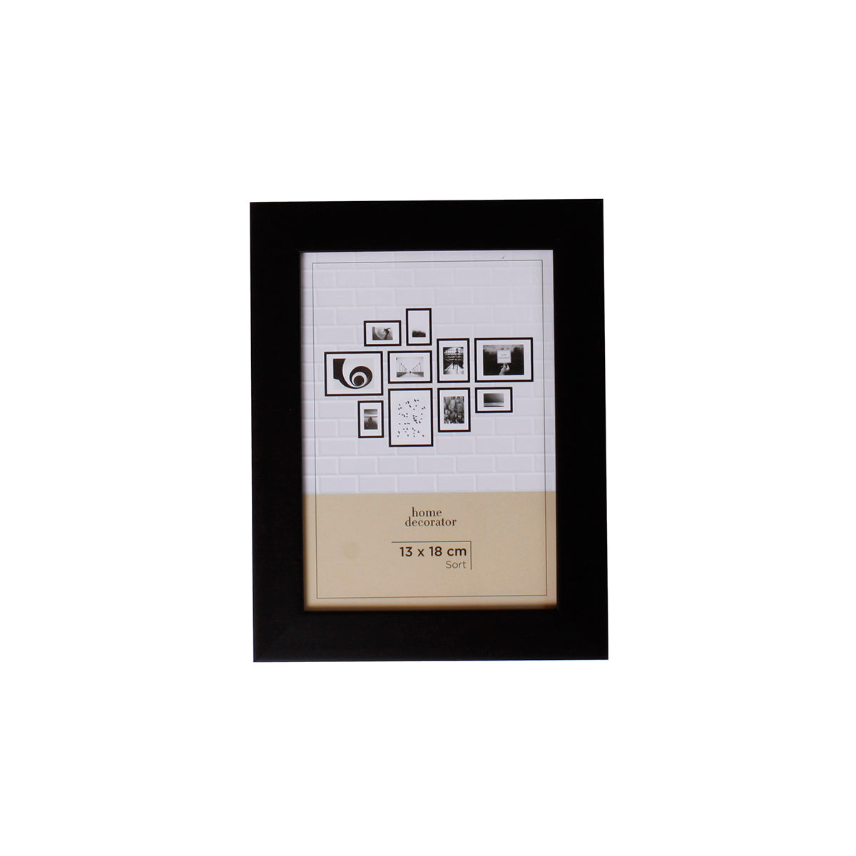 Home Decorator - Ramme sort bred 13x18 cm