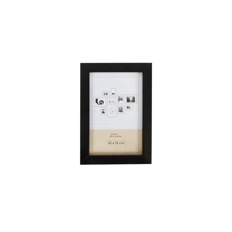 Heimdekorationsartikel - Bilderrahmen schwarz breit 10x15 cm 