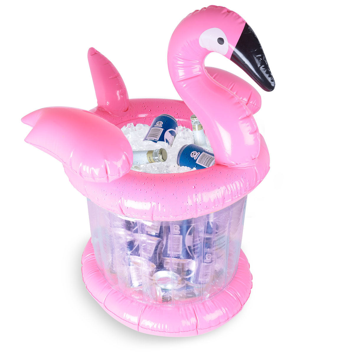 Køler til drikkevarer - flamingo oppustelig
