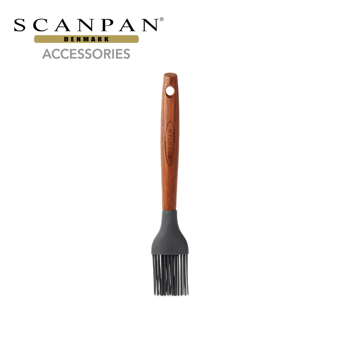 Scanpan - Bagepensel 22 cm - Karboniseret Ask