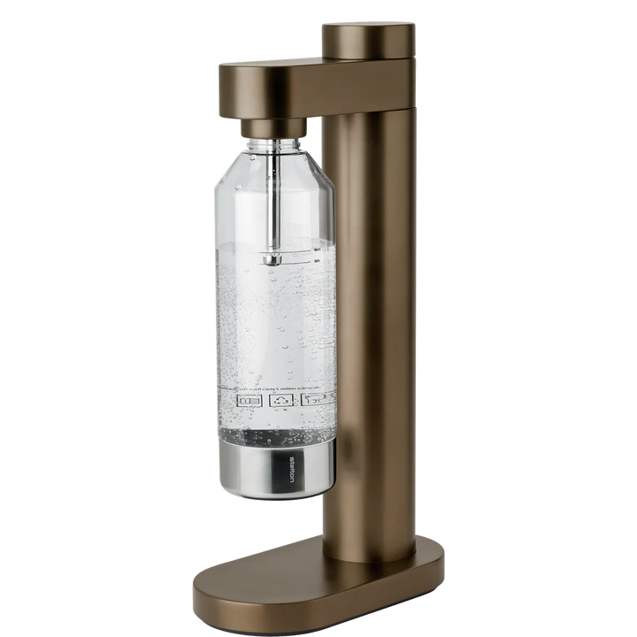 Stelton - Sodavandsmaskine BRUS dark brown metallic