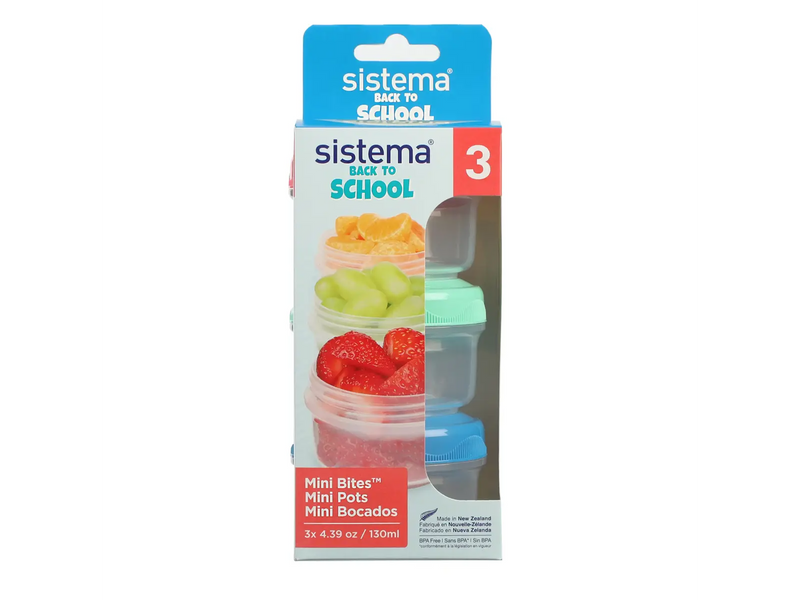 Sistema – Lunchbox 130ml Mini Bites To Go 3er-Pack 
