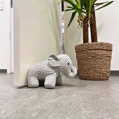 Dacore - Dörrstopp elefant 25 cm rand ass. grå/blå