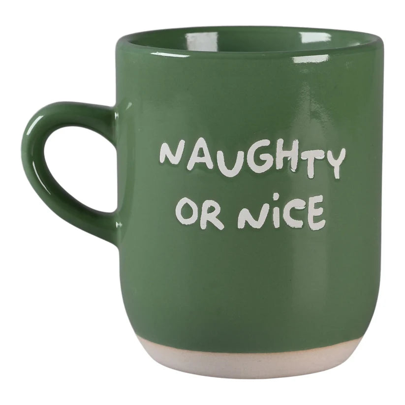 Det gamle apotek - Krus 30 cl. grøn - Naughty or nice
