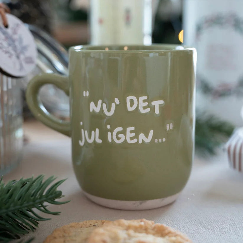 Det gamle apotek - Krus 30 cl. grøn - Nu det jul igen
