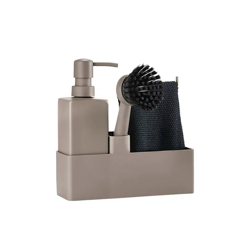 Zone - opvaskesæt med karklud taupe