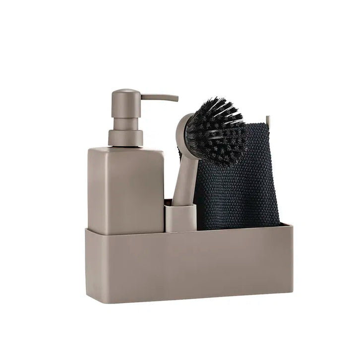 Zone - opvaskesæt med karklud taupe