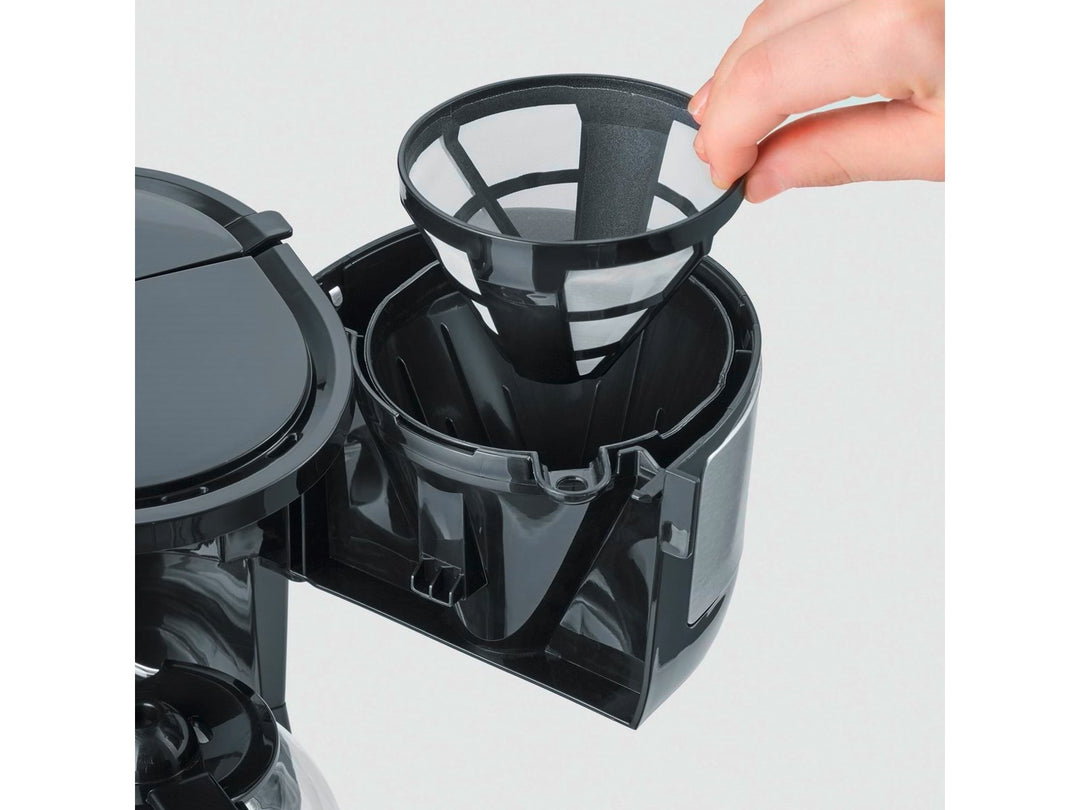 Severin kaffemaskine 4-kops rustfrit stål 750 W