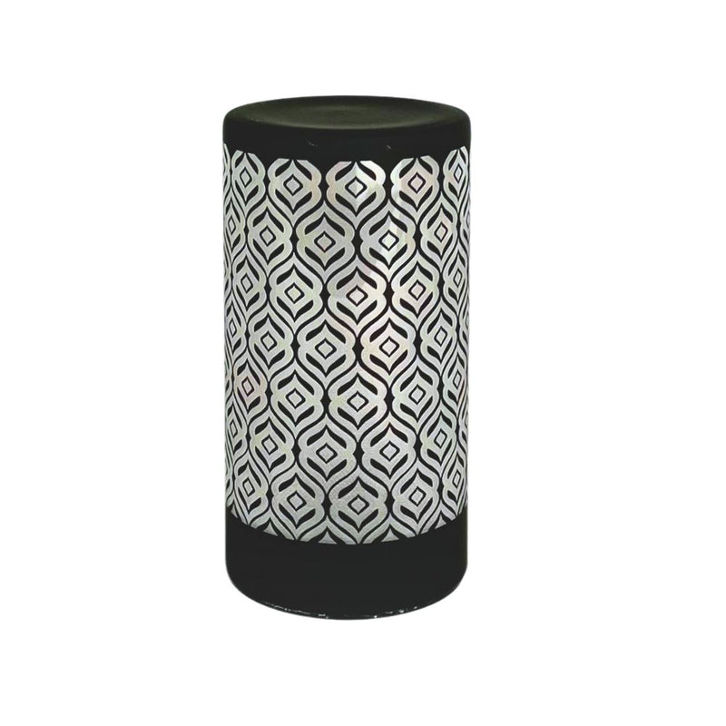 Glaszylinderflamme – 8 x 15 cm mit ROTEN Flammen