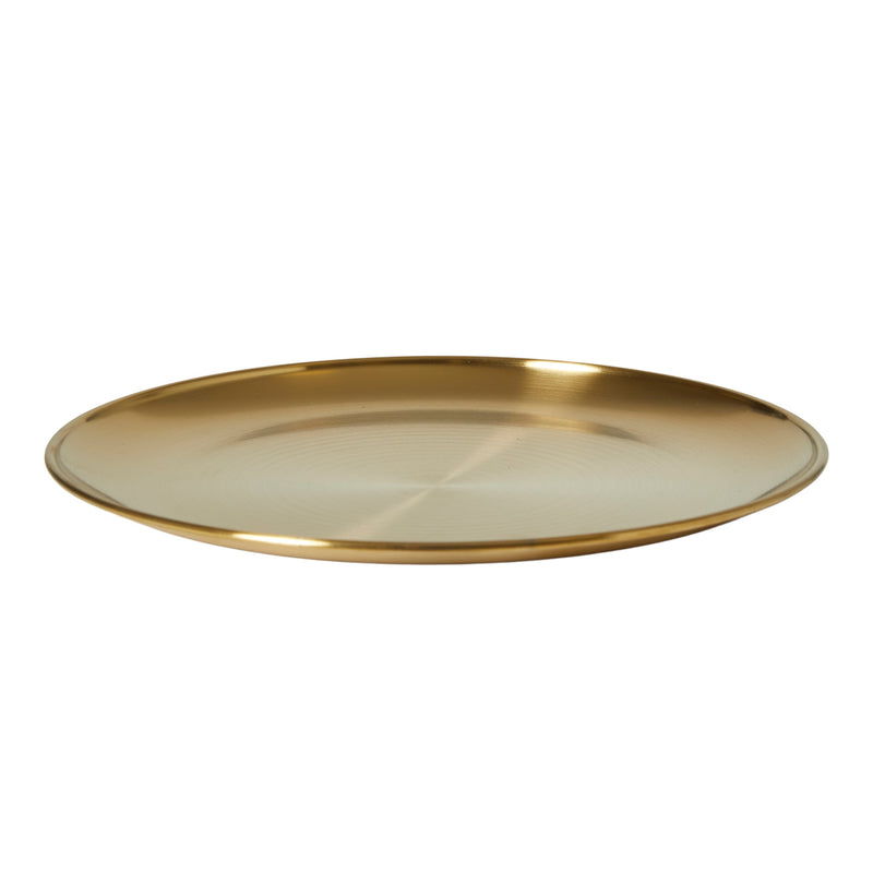 Tallrik Ø20 cm rostfritt stål - guld