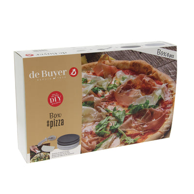 De Buyer - Pizzasæt med bakker, pizzaskærer, dej opdeler og opskrifter