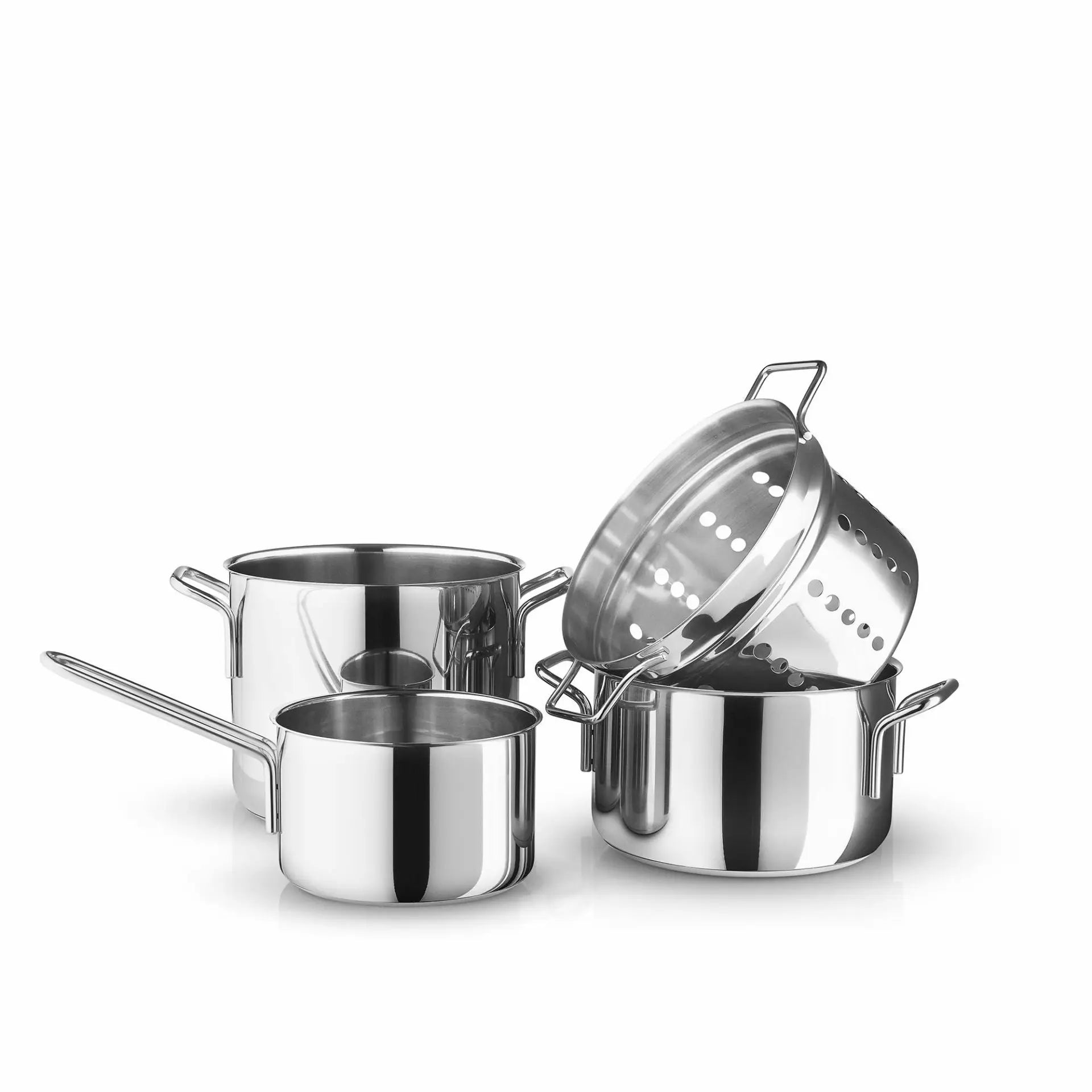 Eva Trio - Grydesæt med 4 dele i rustfrit stål recycled