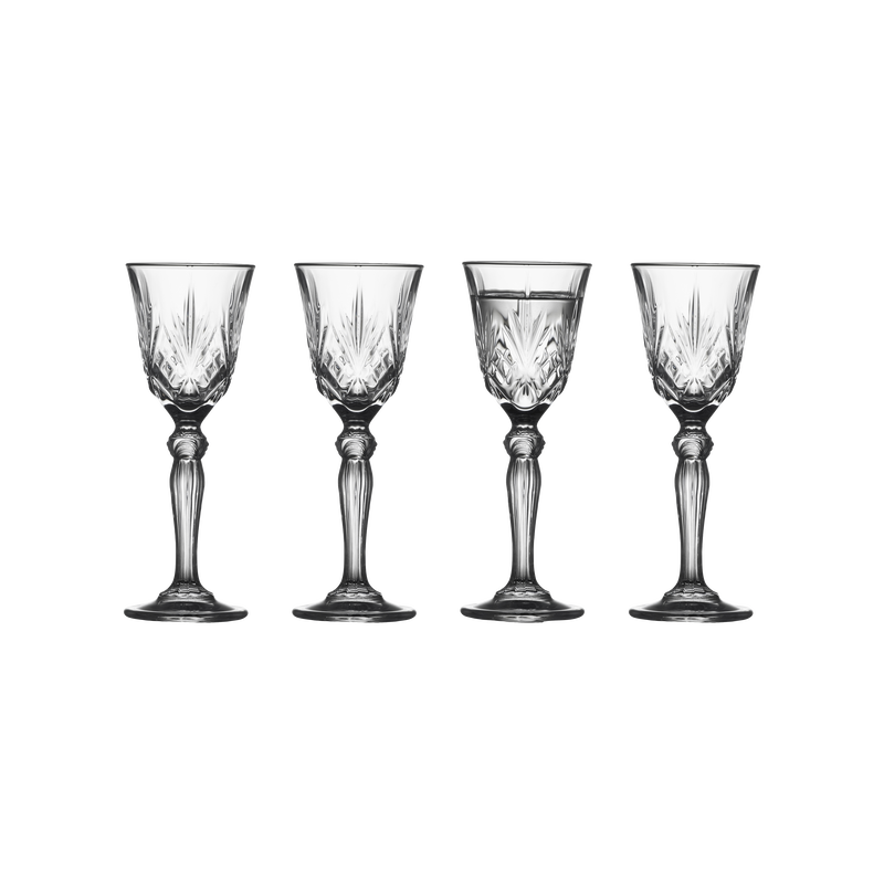 Lyngby Glass - Melodia Schnapsglas 5cl 4 Stück.