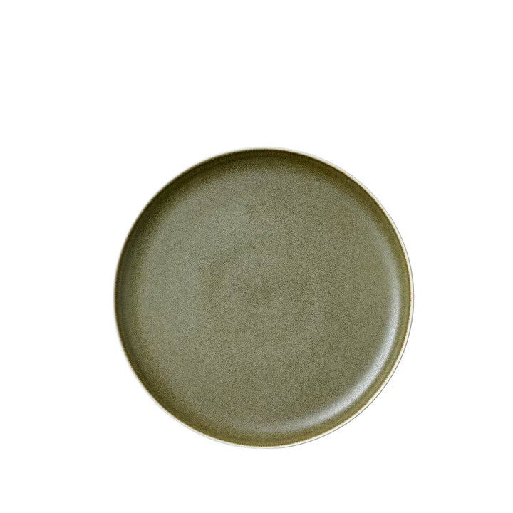 Studio Round - Frokosttallerken North 21 cm Matte white/Matte moss