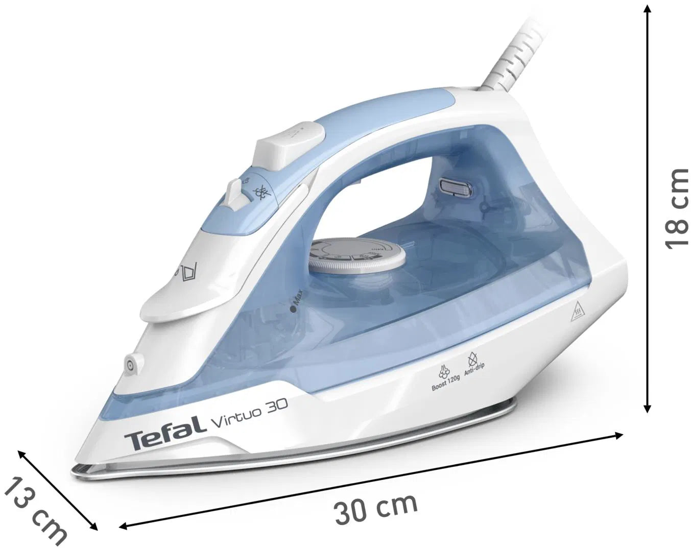 Tefal - Iron FV2C41E0 Virtuo 30 calm blue