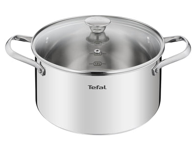 Tefal - Cook eat Gryde/ Pandesæt med 4 dele i rustfrit stål