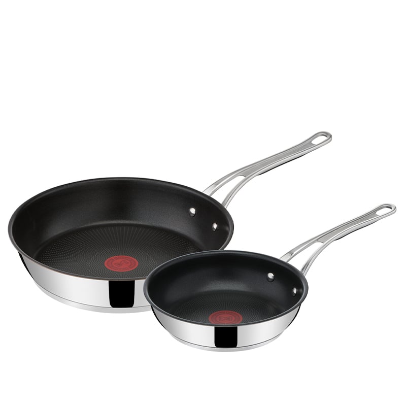 Tefal Jamie Oliver Cook's Classic SS pandesæt 20 cm og 28 cm med non-stick