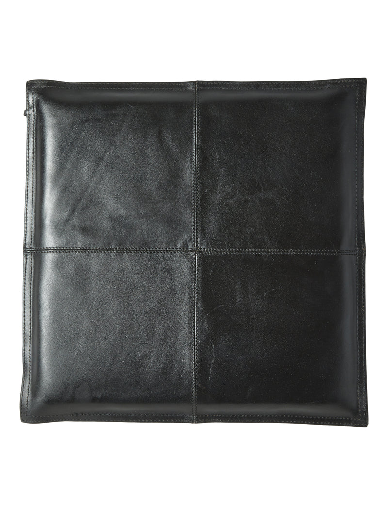 Sitzkissen 38x38 Büffelleder schwarz