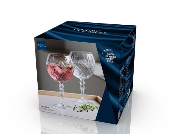 Lyngby Glas - Melodia Gin & tonic-glas 65 cl 4 stk.