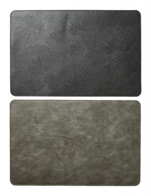 Dækkeserviet PU 30x45 cm sort/grå