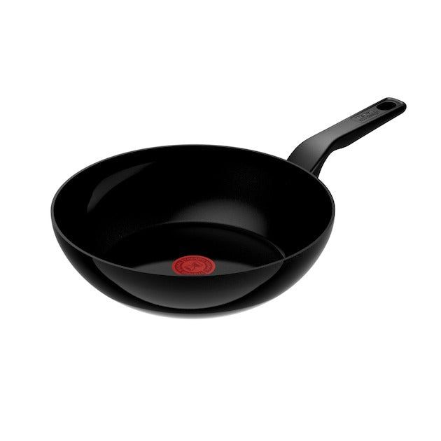 Tefal - Renew Wok aus schwarzer Keramik, 28 cm
