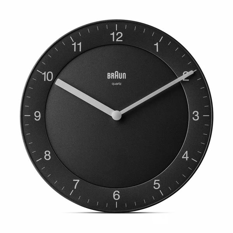 Braun – Wanduhr BC06 Ø 20 cm – Kunststoff – Schwarz 