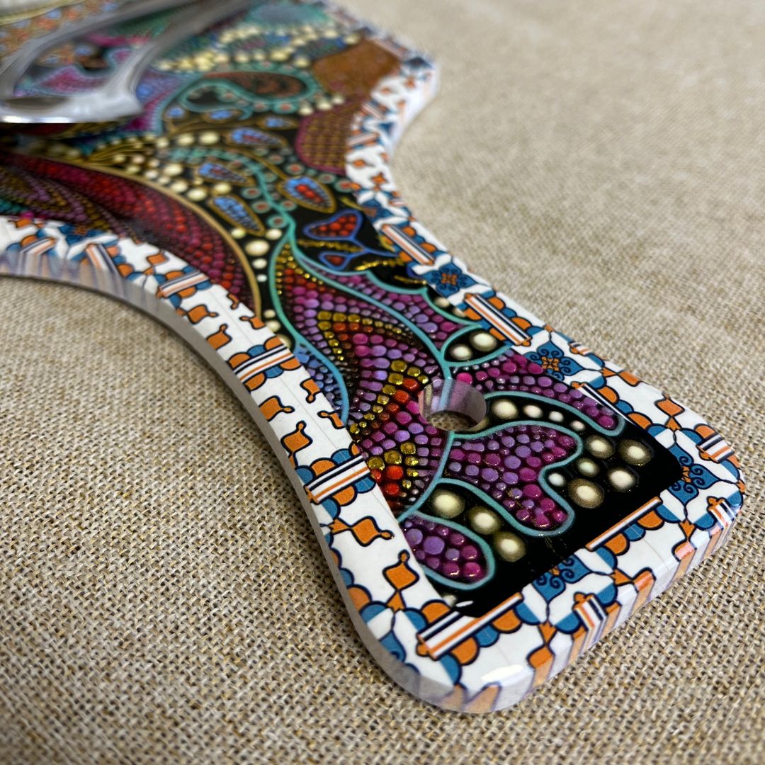 Serveringsbræt keramik 14,5x40 cm 4 ass.