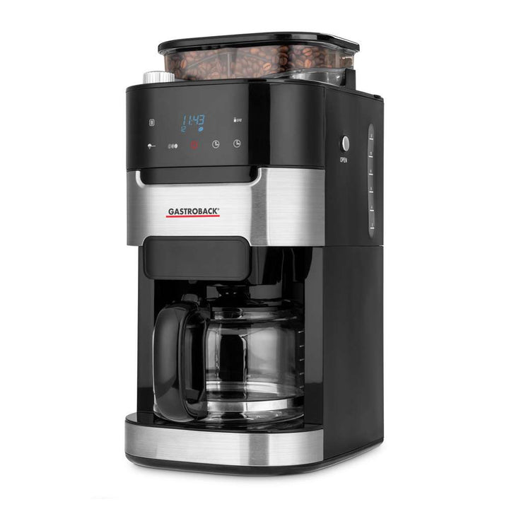 Gastroback - Kaffemaskin Grind &amp; Brew svart/stål 