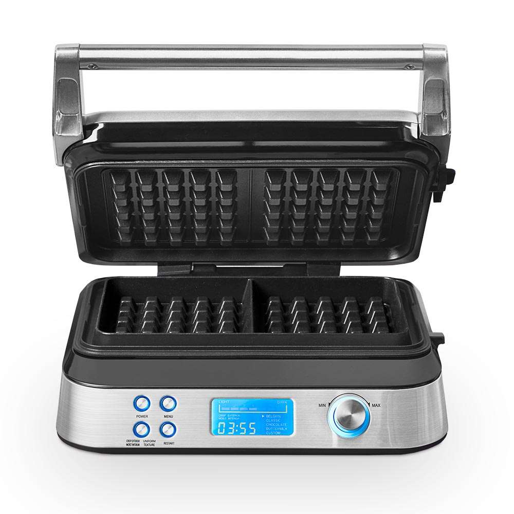 Gastroback - Dubbelt våffeljärn - 1600 Watt - 5 program - Silver