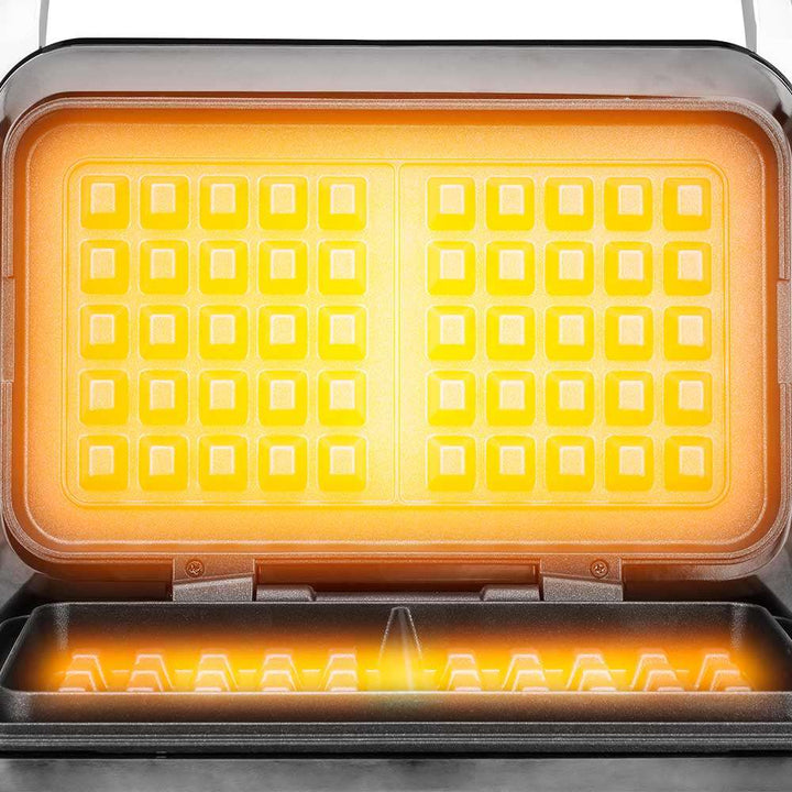 Gastroback - Dubbelt våffeljärn - 1600 Watt - 5 program - Silver