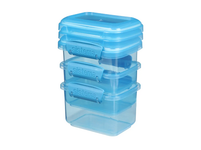 Sistema - Madboks 400ml Rectangular Lunch 3 Pack ass. farver