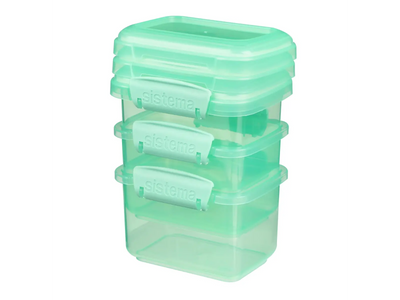 Sistema - Madboks 400ml Rectangular Lunch 3 Pack ass. farver