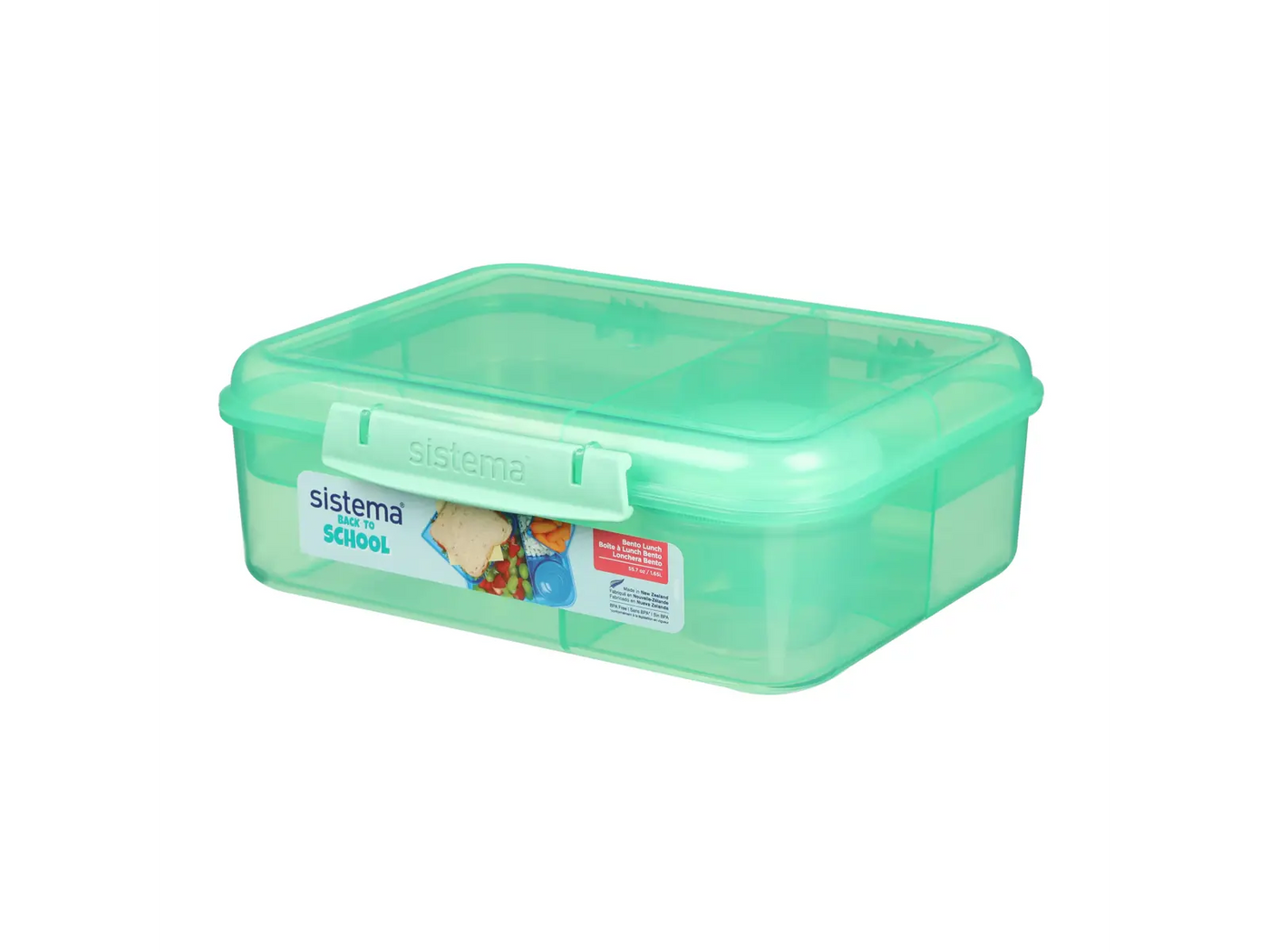 Sistema - Madkasse 1,65 L Bento Lunch ass. farver