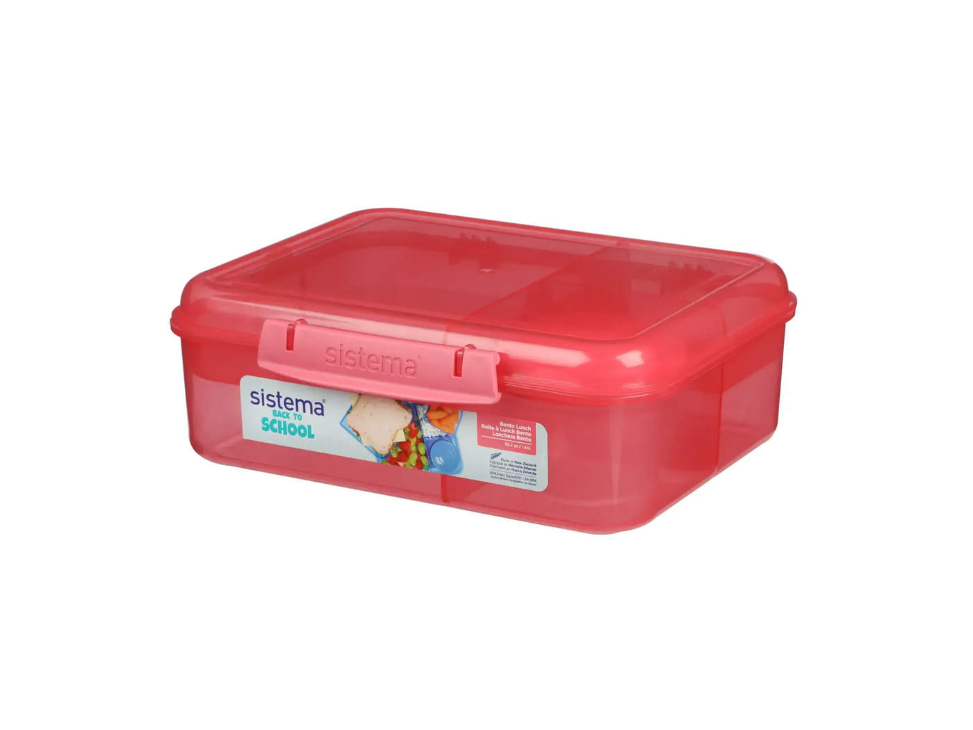 Sistema - Madkasse 1,65 L Bento Lunch ass. farver