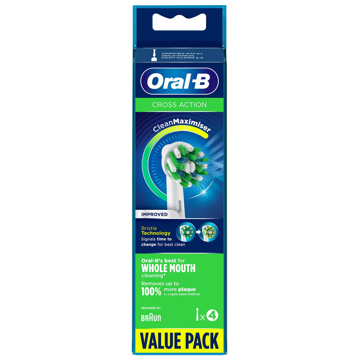 Oral B - Korsverkande lösa huvuden 4-pack