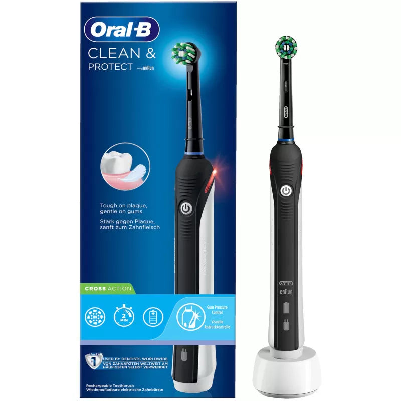 Oral B - tandbørste Clean & Protect Black Cross Action