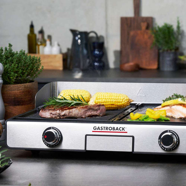Gastroback - Design Bordsgrill Plancha &amp; BBQ - elektrisk