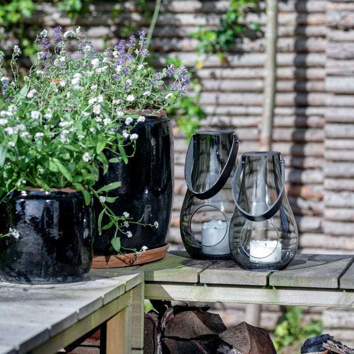 Holmegaard - Design with light Lanterne 29 cm smoke