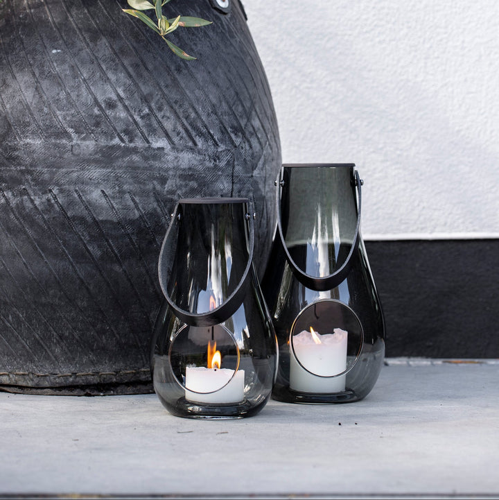 Holmegaard - Design with light Lanterne 29 cm smoke